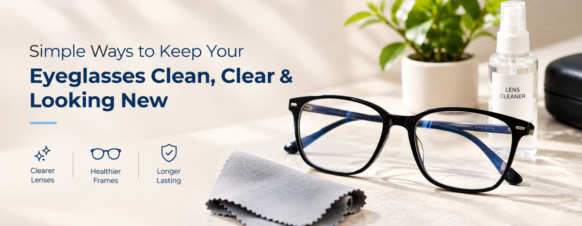 Simple Ways to Keep Your Eyeglasses Clean, Clear & Looking New