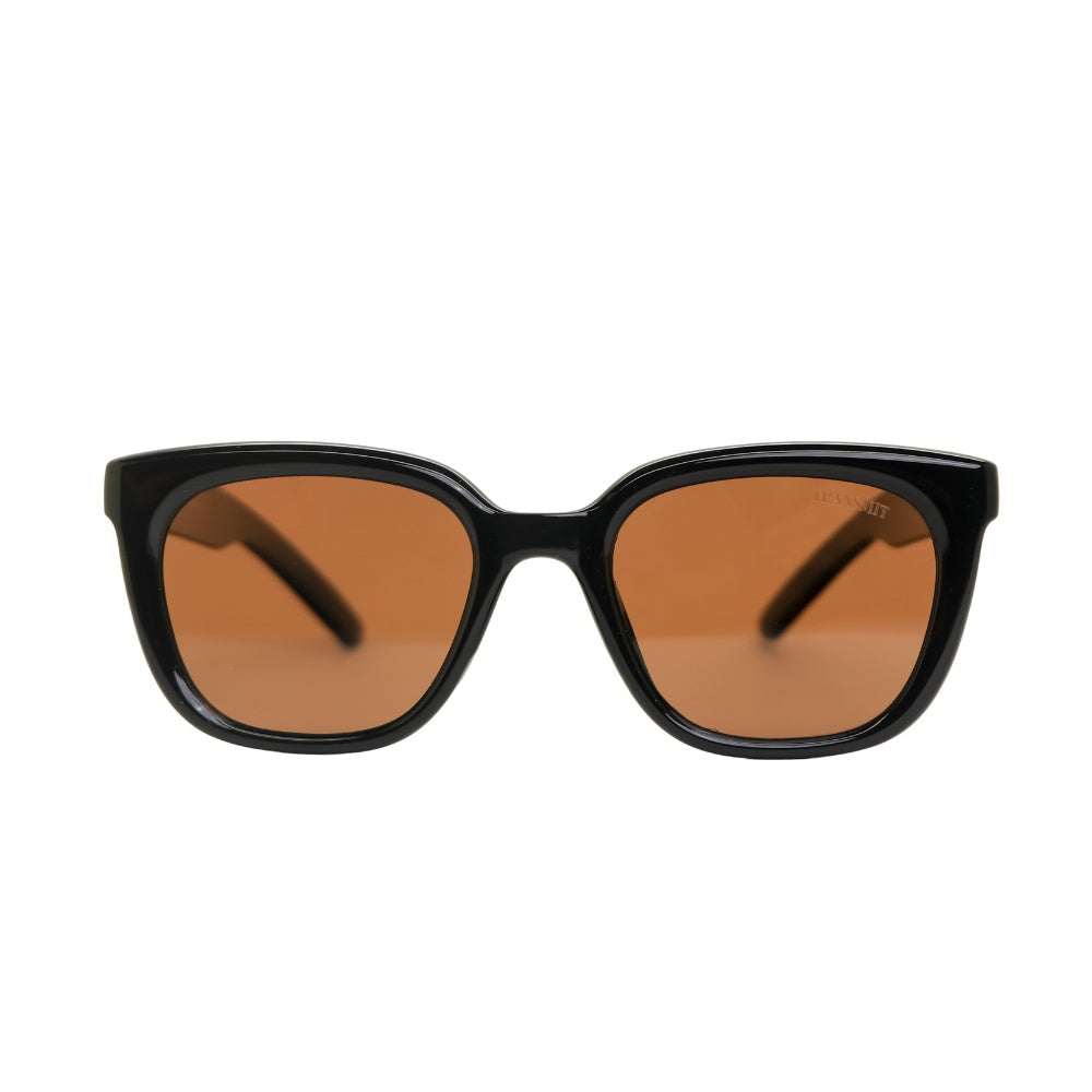 TRANSMIT - Black & Orange - Rectangle - UV Protected Sunglass - TMS182