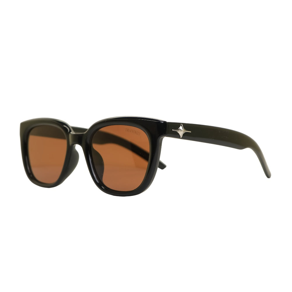 TRANSMIT - Black & Orange - Rectangle - UV Protected Sunglass - TMS182