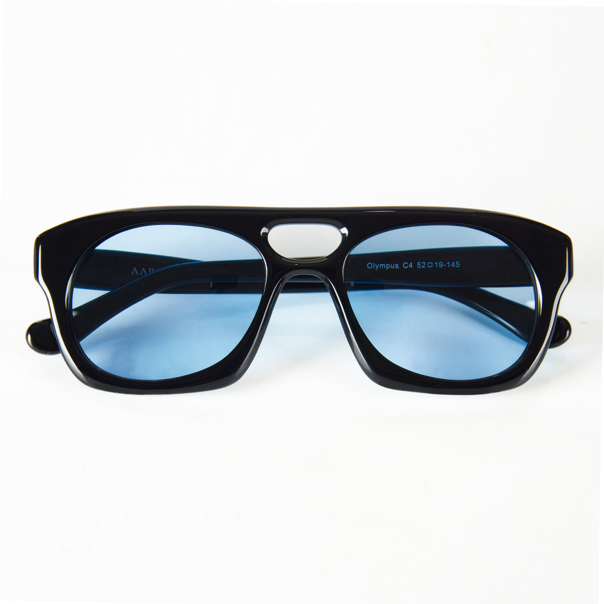 AARKA OLYMPUS  -C1-black-sky-blue---fiber-unisex-fullrim-52-19-145-3200 02 Akshar Optical
