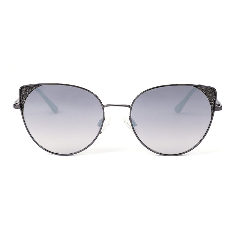 TRANSMIT Transmit-M9013-C3-gunmental-black-silver-gliter-metal-cateye-women-56-17-141-sunglass-001 Akshar Optical