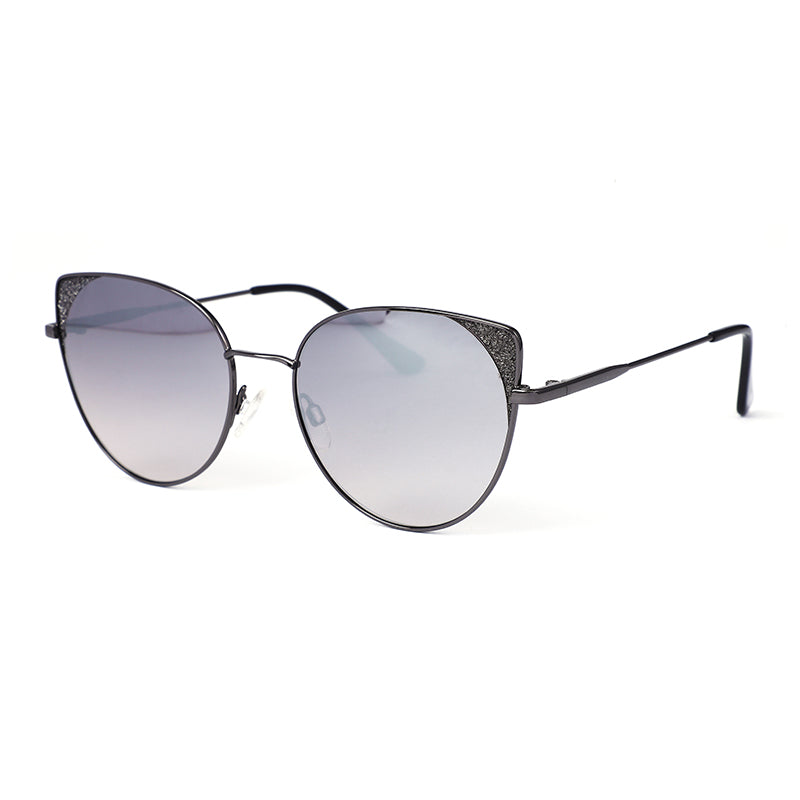 TRANSMIT Transmit-M9013-C3-gunmental-black-silver-gliter-metal-cateye-women-56-17-141-sunglass-001 Akshar Optical