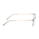 HUMPHREY 581066-MWTGR-green-transparent-gold-clear-full-rim-round-fiber-metal-eyeglass-47-17-140-5690-001 Akshar Optical