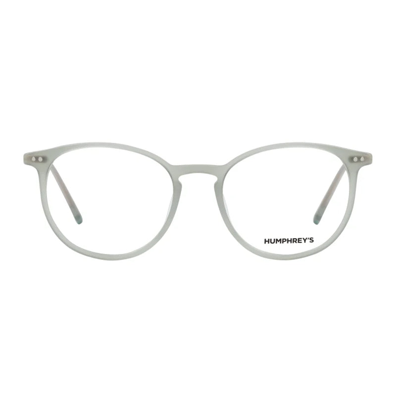 HUMPHREY 581066-MWTGR-green-transparent-gold-clear-full-rim-round-fiber-metal-eyeglass-47-17-140-5690-001 Akshar Optical