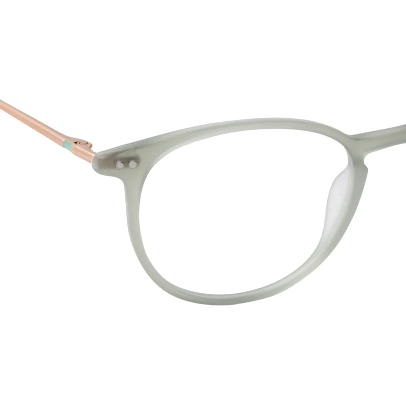 HUMPHREY 581066-MWTGR-green-transparent-gold-clear-full-rim-round-fiber-metal-eyeglass-47-17-140-5690-001 Akshar Optical