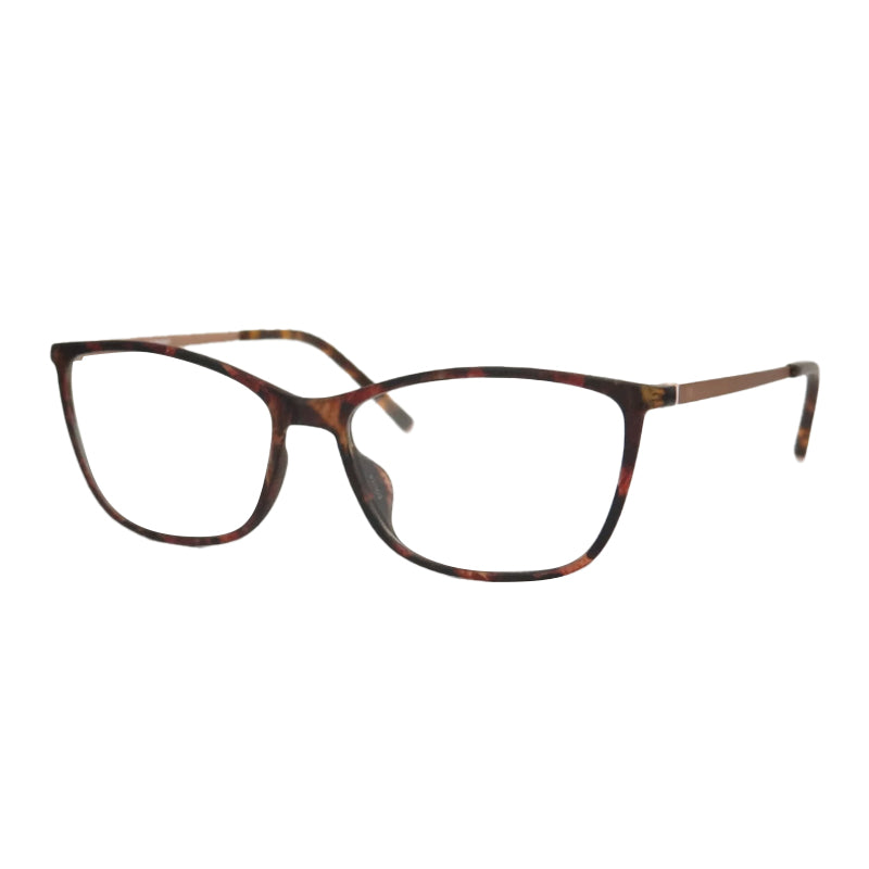HUMPHREY 581075-da-havana-clear-full-rim-cat-eye-metal-eyeglass-50-14-135-5690-001 Akshar Optical