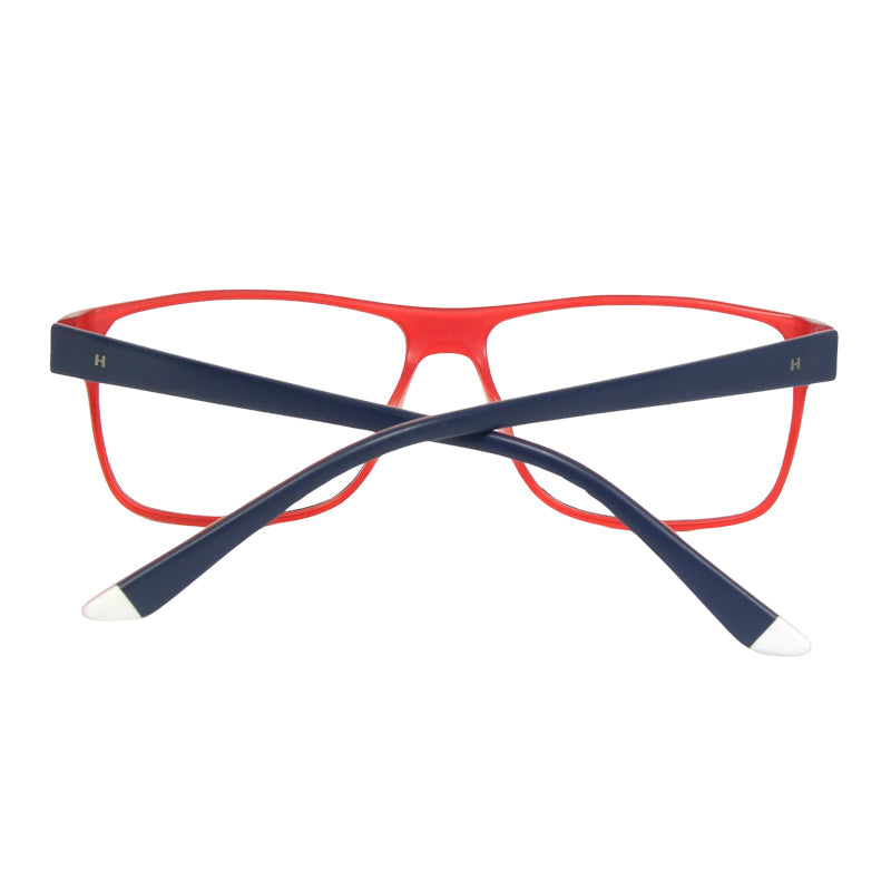 HUMPHREY 583063-70-matt-blue-red-clear-full-rim-rectangle-fiber-eyeglass-57-14-145-4990-002 Akshar Optical