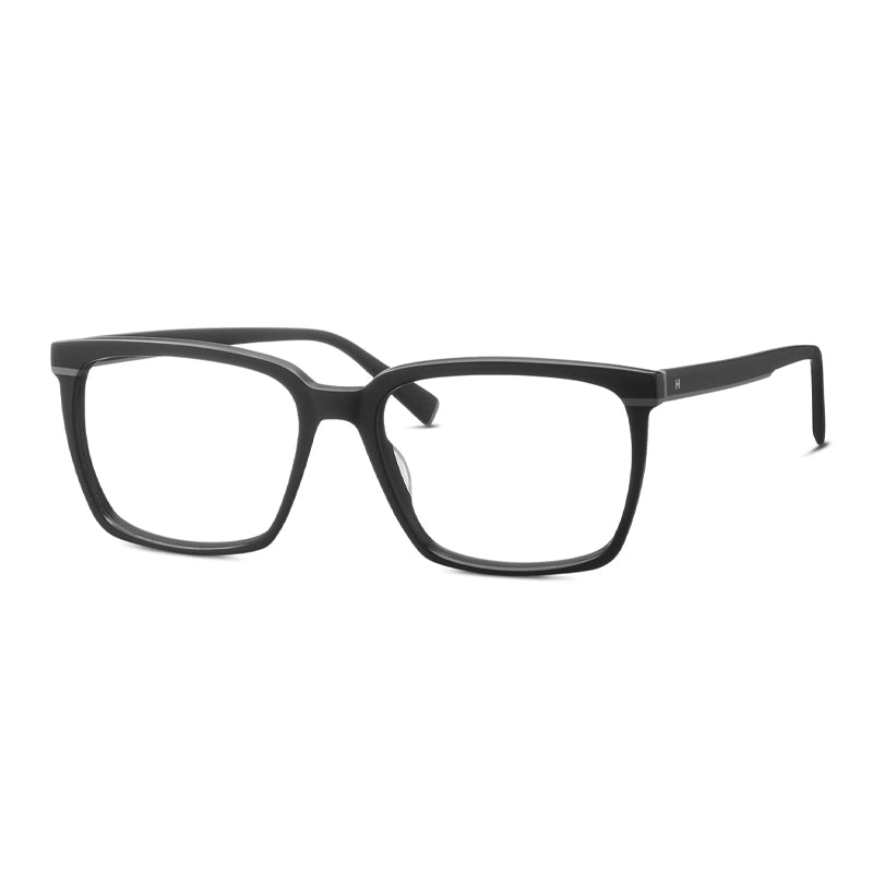 HUMPHREY 583167-10-matt-black-clear-full-rim-square-acetate-eyeglass-56-17-145-7690-003 Akshar Optical